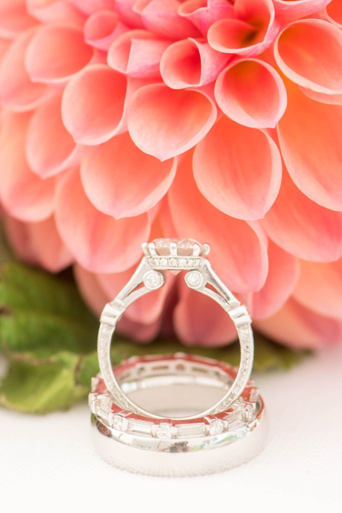 Picture of the rings for a wedding at Southwood Estate in upstate New York by Mikkel Paige Photography.