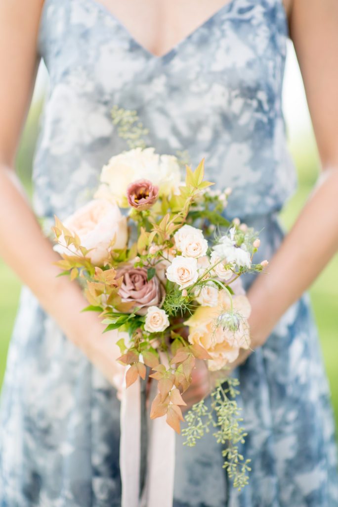 A beautiful bouquet by Bourgeon Brooklyn florist at Southwood Estate. This Hudson Valley wedding was photographed by Mikkel Paige Photography and planned by The Union Studio.