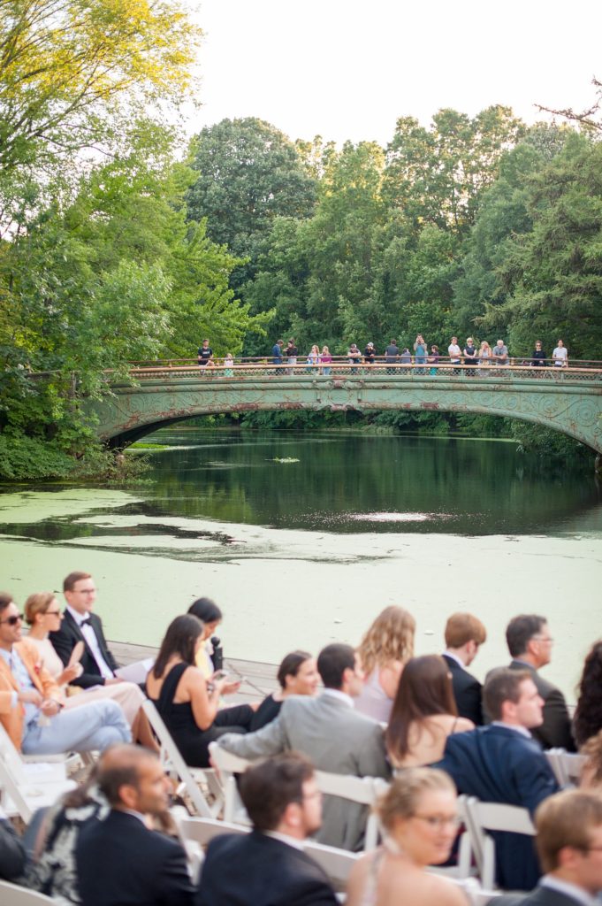 Mikkel Paige Photography captures a Prospect Park Boathouse wedding in Brooklyn, New York. The bride and groom had an outdoor ceremony overlooking the park lake.