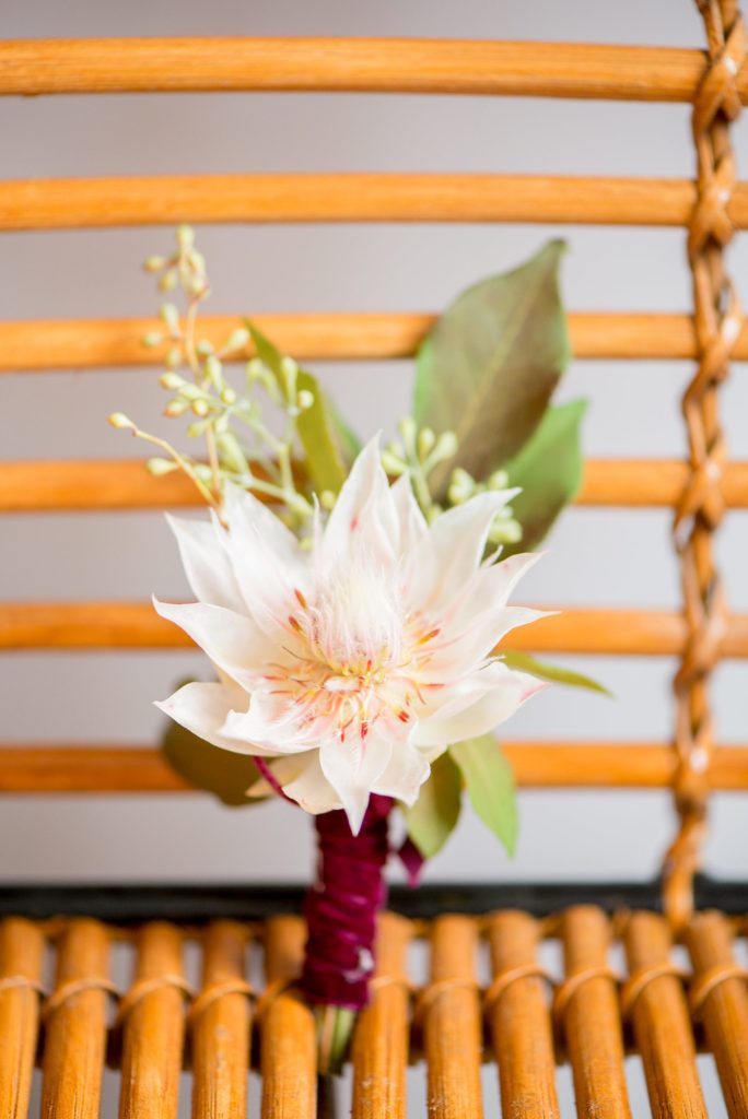 Prospect Park Boathouse wedding in Brooklyn, New York. Photos by Mikkel Paige Photography and boutonniere by Sachi Rose Designs.