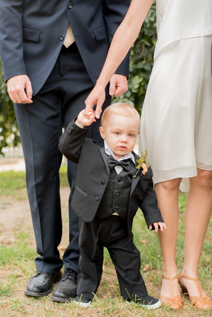 Mikkel Paige Photography photos of the ring bearer for a Prospect Park Boathouse wedding in Brooklyn, New York.