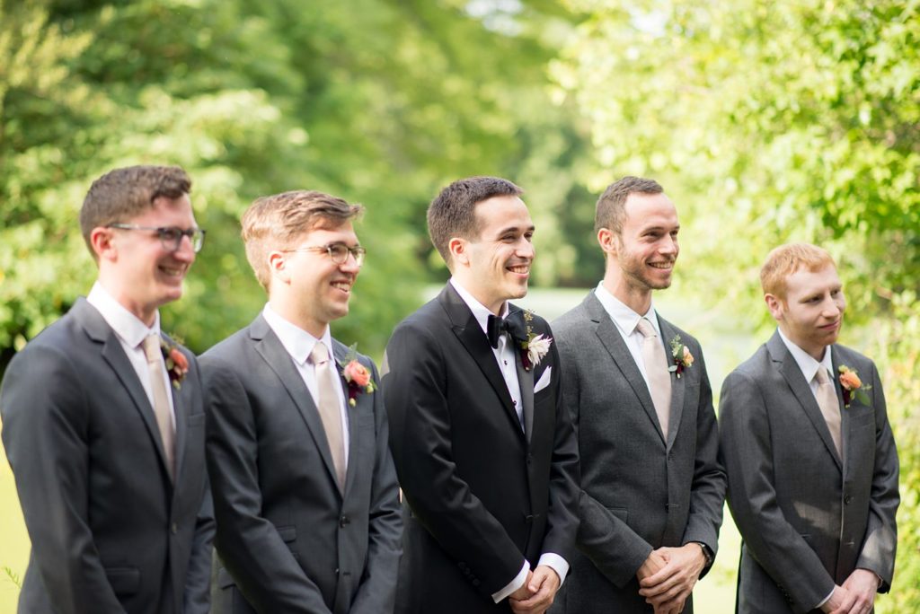 Prospect Park Boathouse wedding in Brooklyn, New York. Photos of the groom and groomsmen by Mikkel Paige Photography.