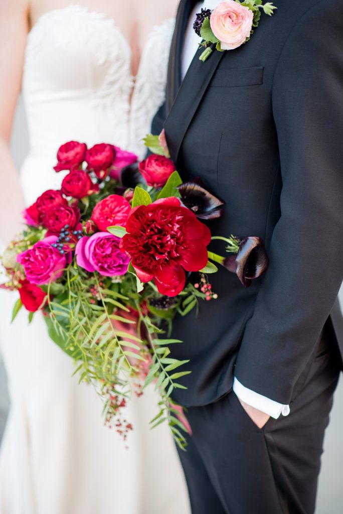Photos by Mikkel Paige Photography for a W Hoboken Wedding. Floral design by Sachi Rose.