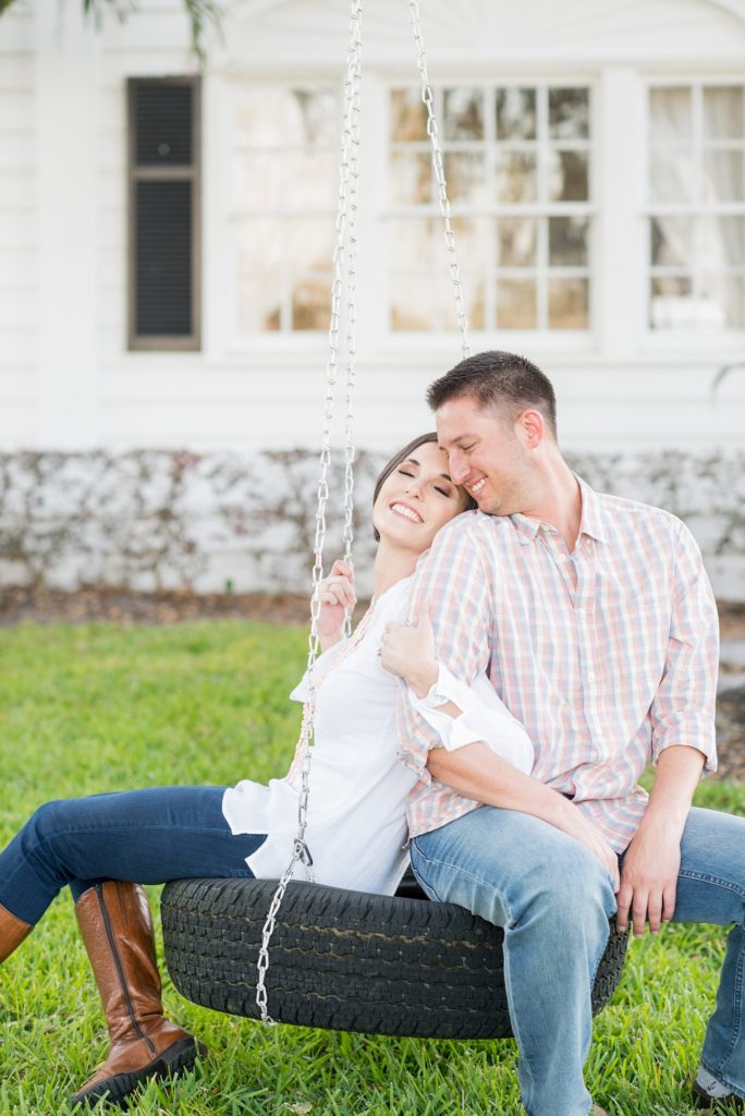 Engagement photos in downtown Orlando, Florida by Mikkel Paige Photography, destination wedding photographer.