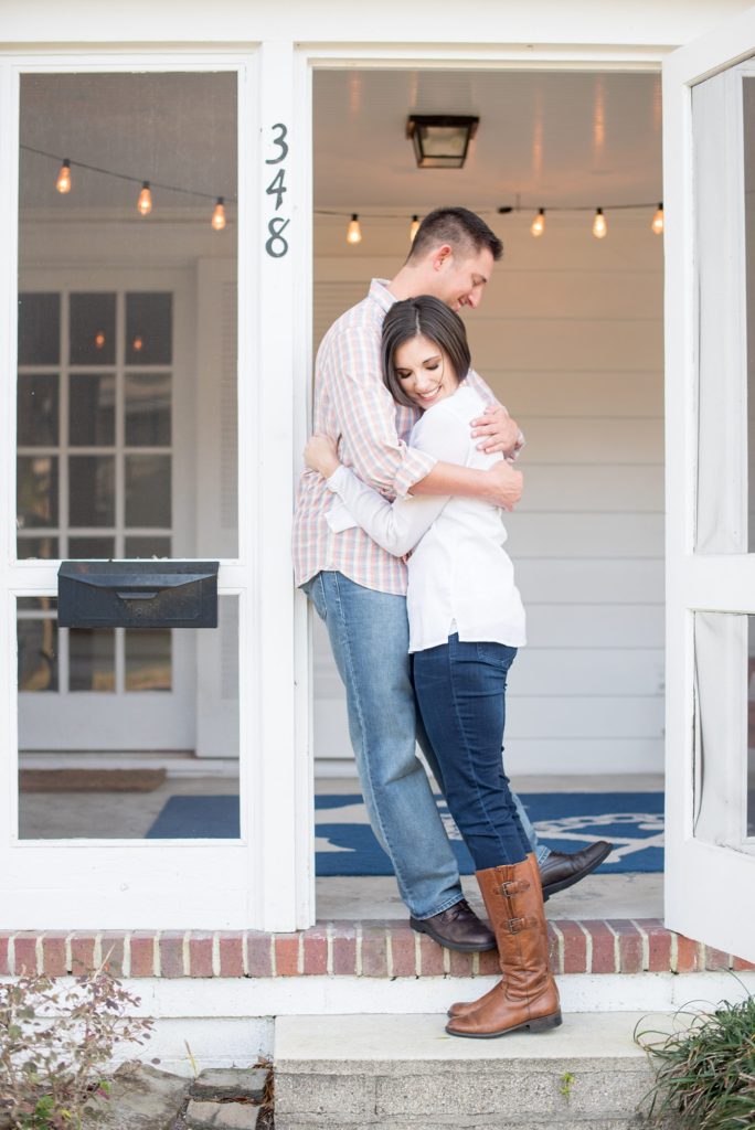 Engagement photos in downtown Orlando, Florida by Mikkel Paige Photography, destination wedding photographer.