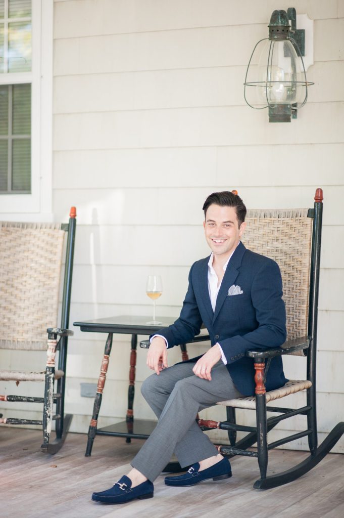 Hamptons wedding photographer captures two grooms for a same sex wedding at a private home. Images by Mikkel Paige Photography.