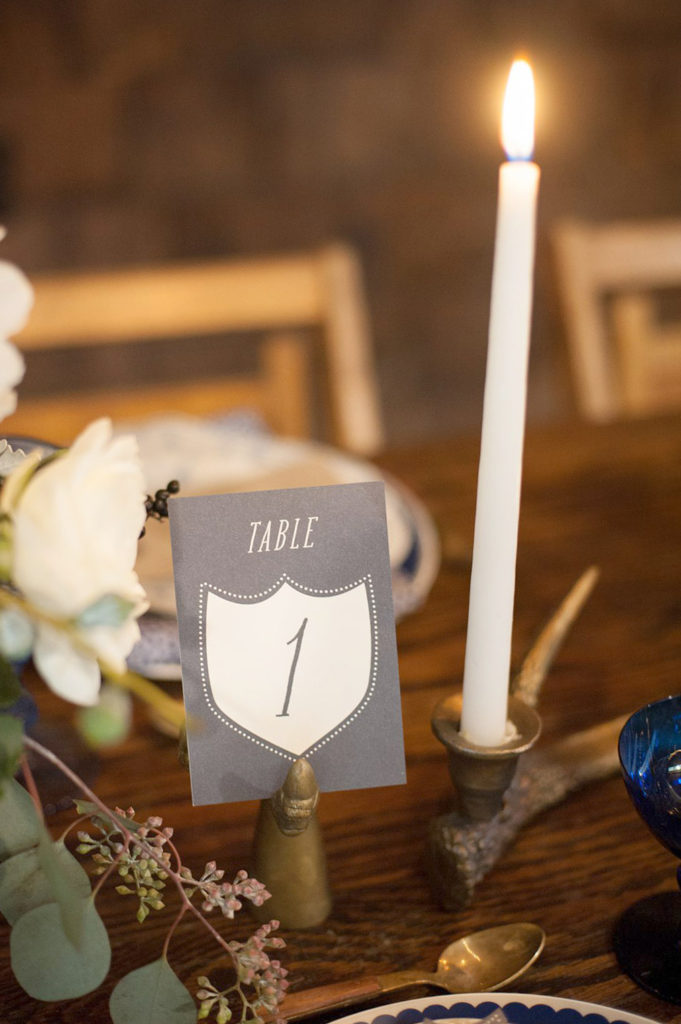 Cedar Lakes Estate wedding with a fall menu photographed by Mikkel Paige Photography. Planning by Jove Meyer Events and table number by Fourteen Forty.