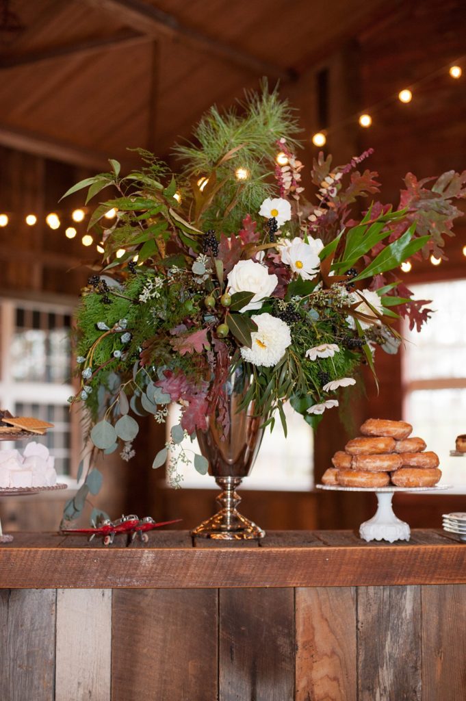 Cedar Lakes Estate wedding with a fall menu photographed by Mikkel Paige Photography. Planning by Jove Meyer Events with onsite catering in upstate New York. Flowers by Mimosa Floral Design.