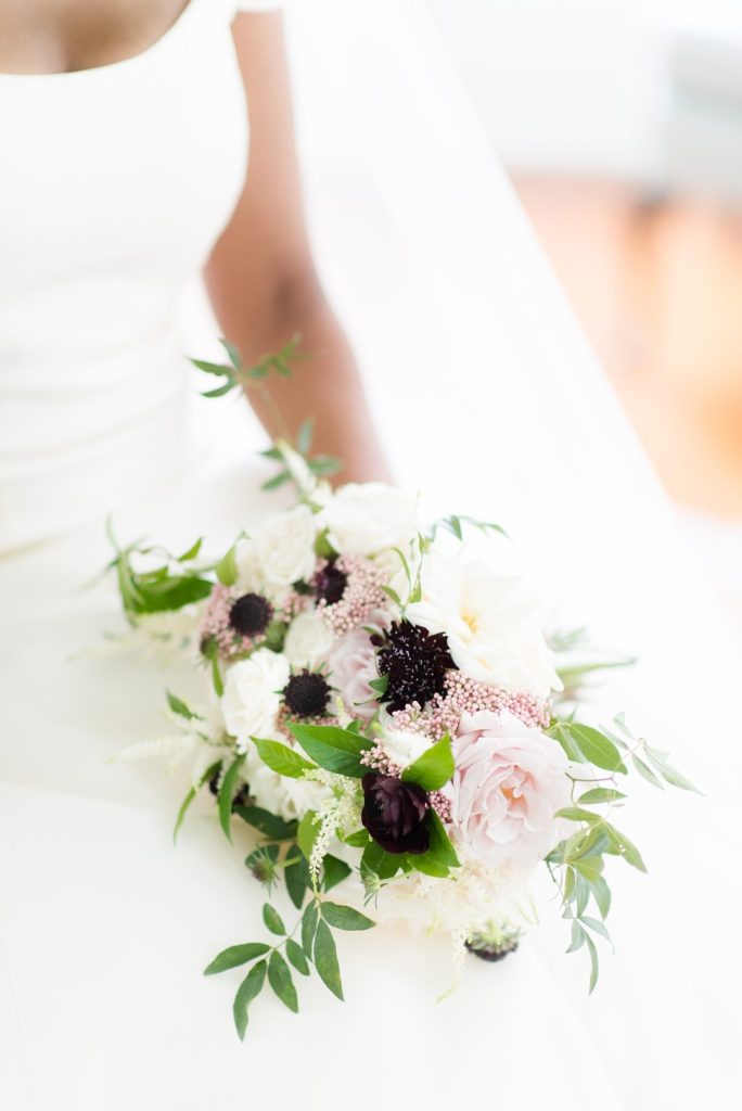 Bridal bouquet photo at Merrimon-Wynne House by Mikkel Paige Photography.