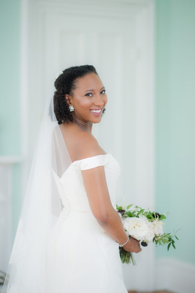 Bridal photos at Merrimon-Wynne House in downtown Raleigh by Mikkel Paige Photography.