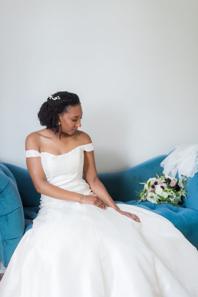 Bridal photos at Merrimon-Wynne House in downtown Raleigh by Mikkel Paige Photography.