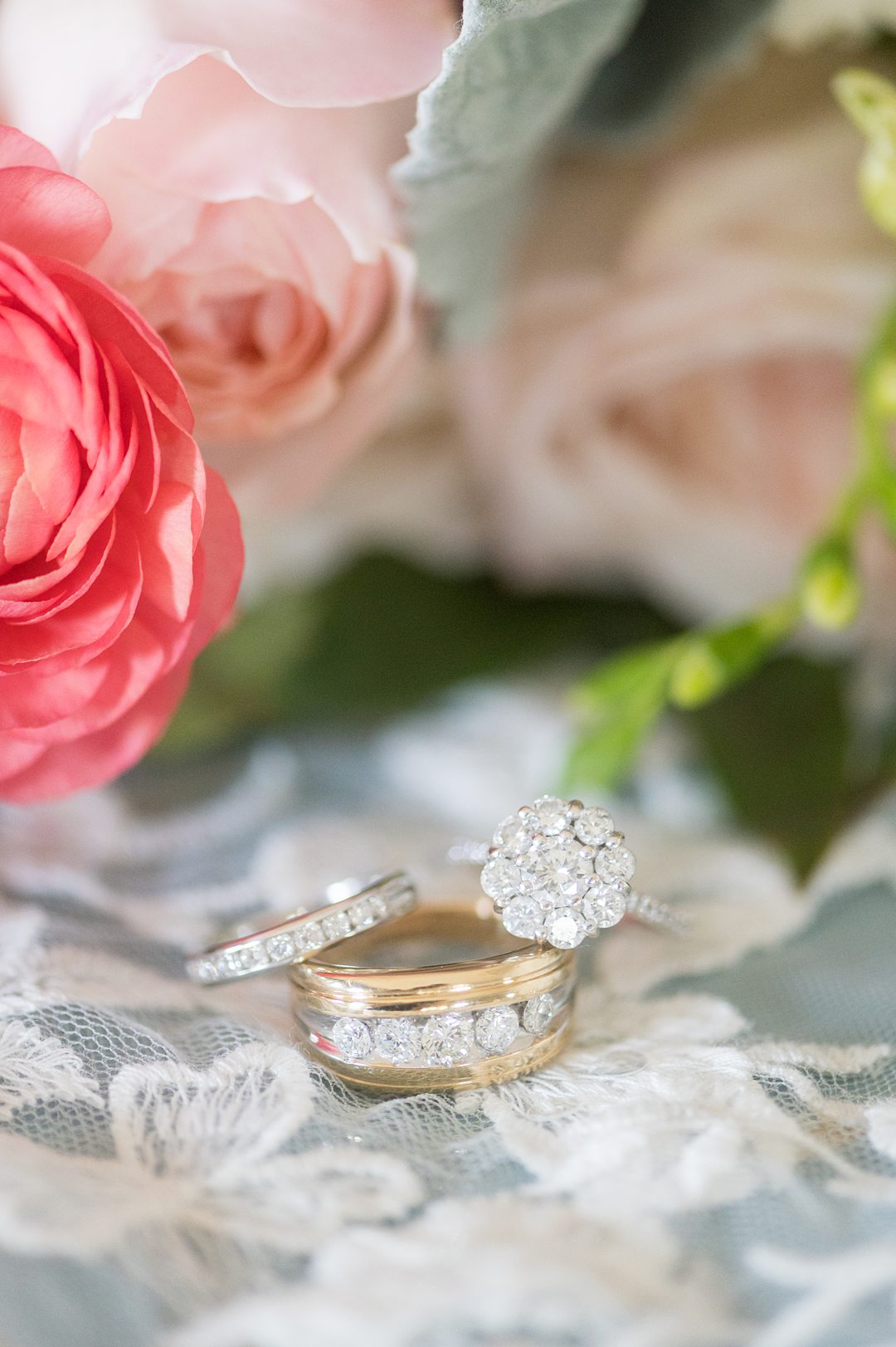 Family heirloom wedding rings for a small wedding in Charlottesville, Virginia. Detail photos by Mikkel Paige Photography. #mikkelpaige #weddingrings