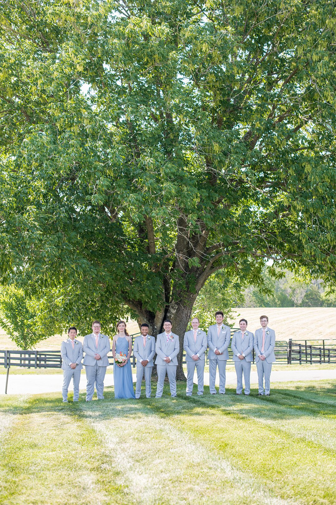 Groomsmen and wedding party for a small wedding in Charlottesville Virginia. Photos by Mikkel Paige Photography at the Lodge at Mount Ida Farm. #mikkelpaige #weddingparty #mountidafarm #charlottesvillewedding