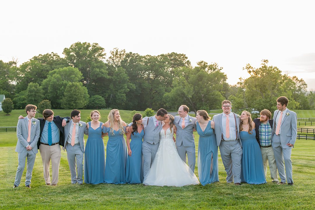 Wedding party fun during a small wedding in Charlottesville, VA. Pictures by Mikkel Paige Photography. #