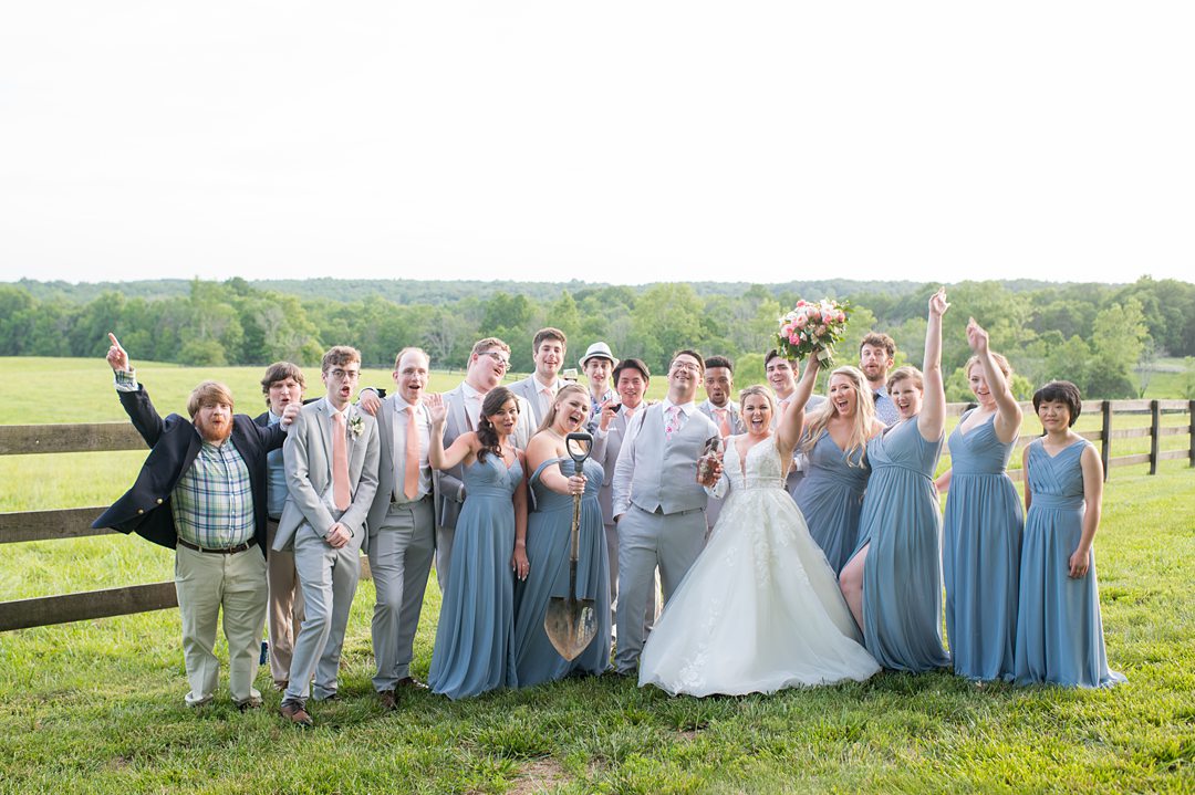 Burying the bourbon is a southern tradition this bride and groom did for their wedding in Charlottesville, VA at the Lodge at Mount Ida Farm. Photos by Mikkel Paige Photography. #mikkelpaige #charlottesvillewedding #mountidafarm