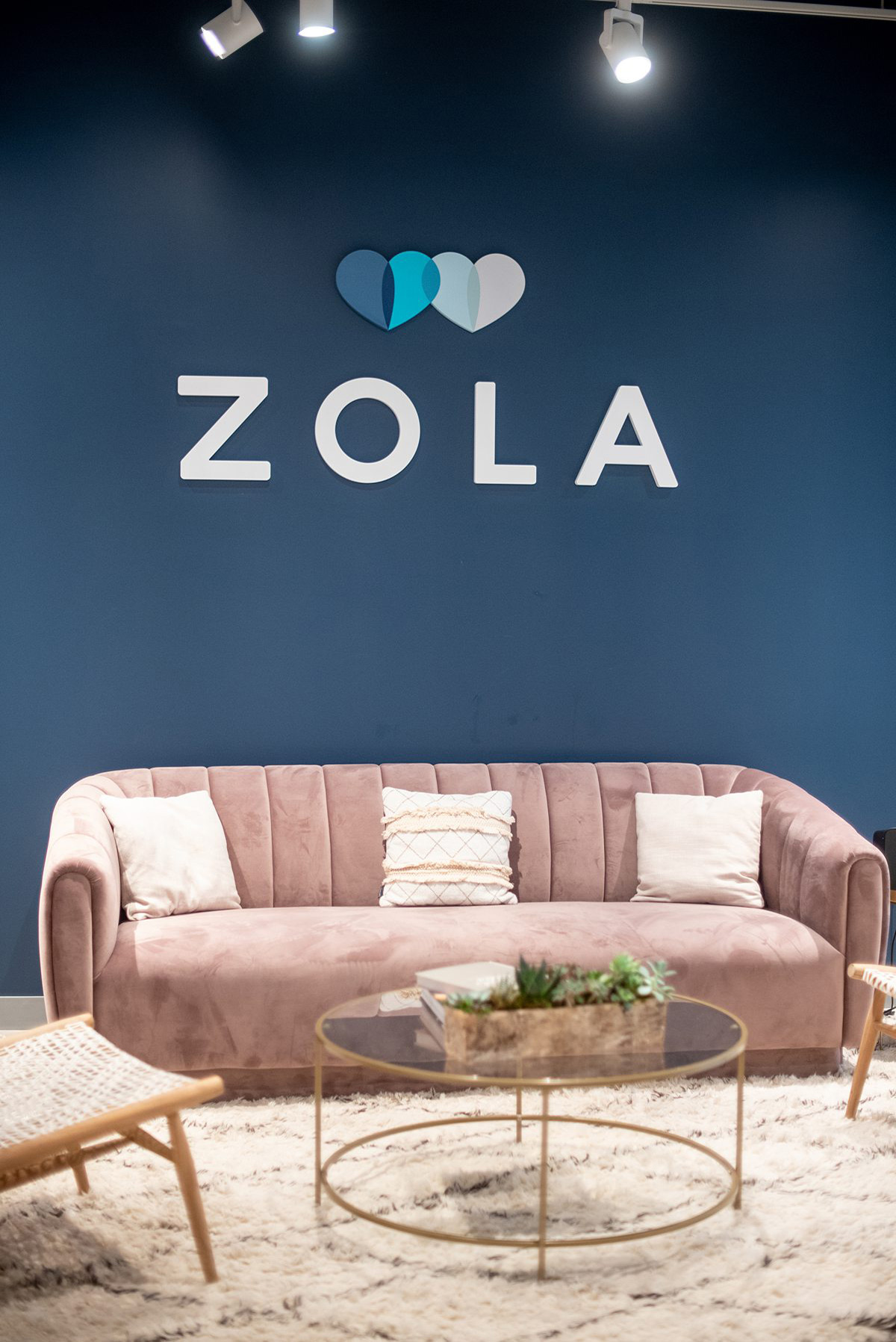 Zola headquarters in NYC. Full post of a look behind the scenes of the wedding website's offices by Mikkel Paige Photography. #zola #mikkelpaige