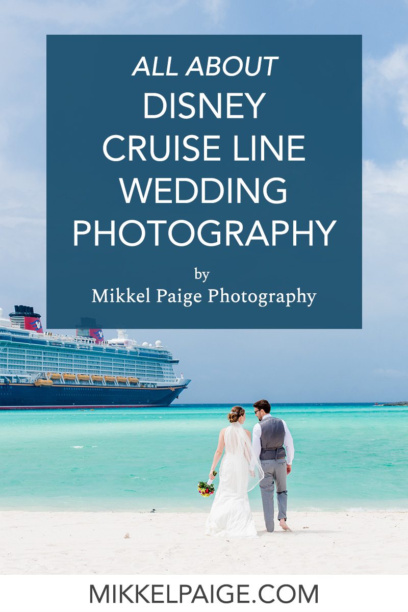 Disney Cruise Line wedding photography graphic with the Mickey Mouse icon on the cruise stack.