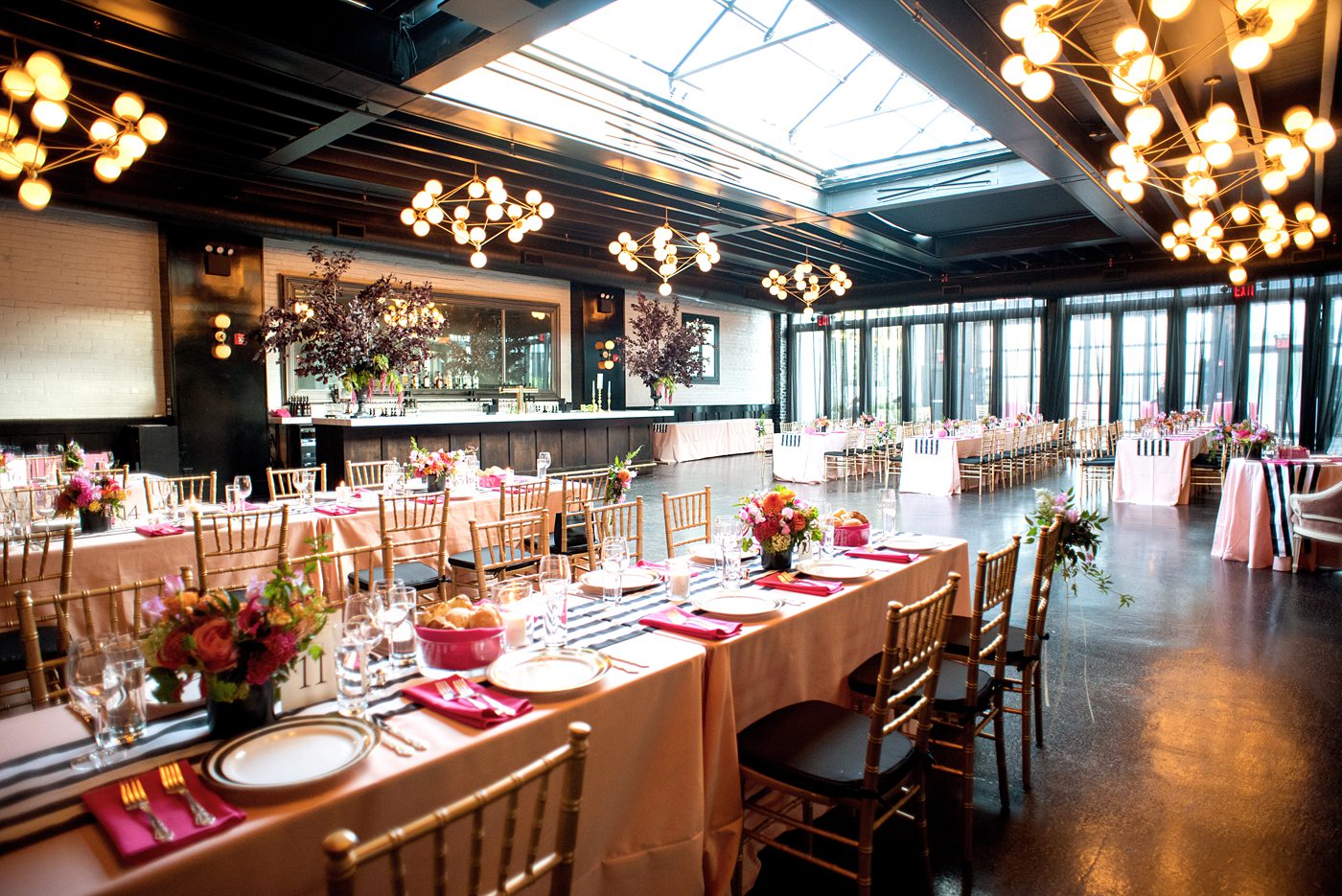 501 Union colorful wedding in Brooklyn, NY with a lesbian same-sex couple. 