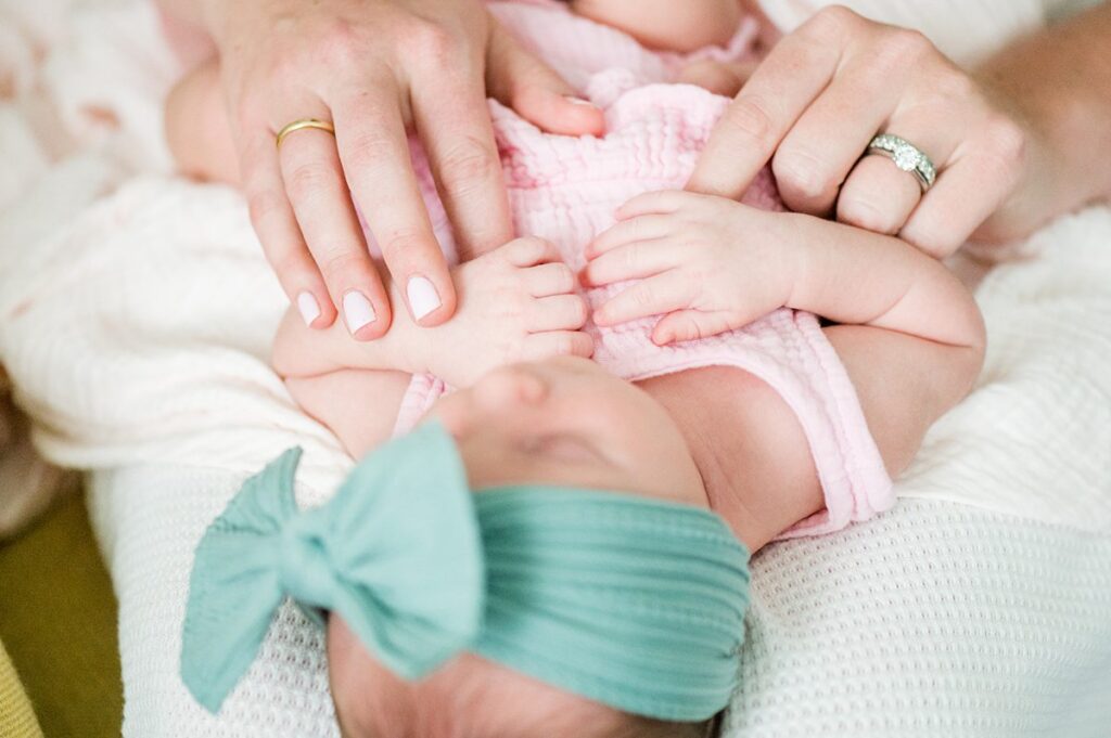 Newborn and family photo session in Raleigh, NC by Mikkel Paige Photography.