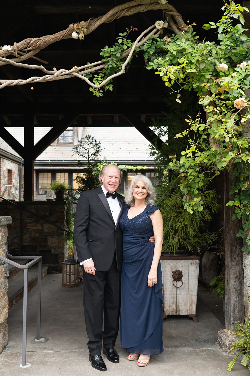 Parents of the bride at a Blue Hill Stone Barns wedding.