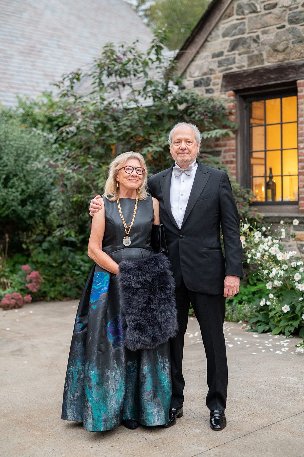 Parents of the bride at a Blue Hill Stone Barns wedding.